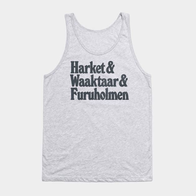 A-ha Names List Fan Design Tank Top by DankFutura